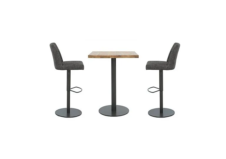 Earth Small Table and 2 Swivel Bar Stools