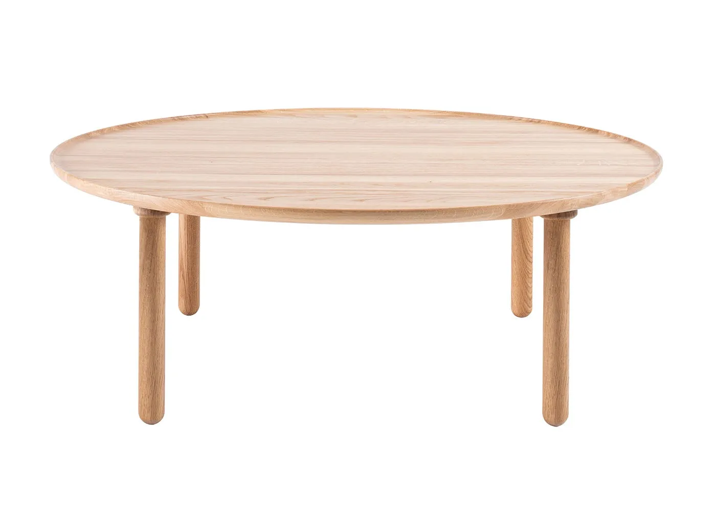 Gazzda Mu Coffee Table Round 100cm White Oiled Oak