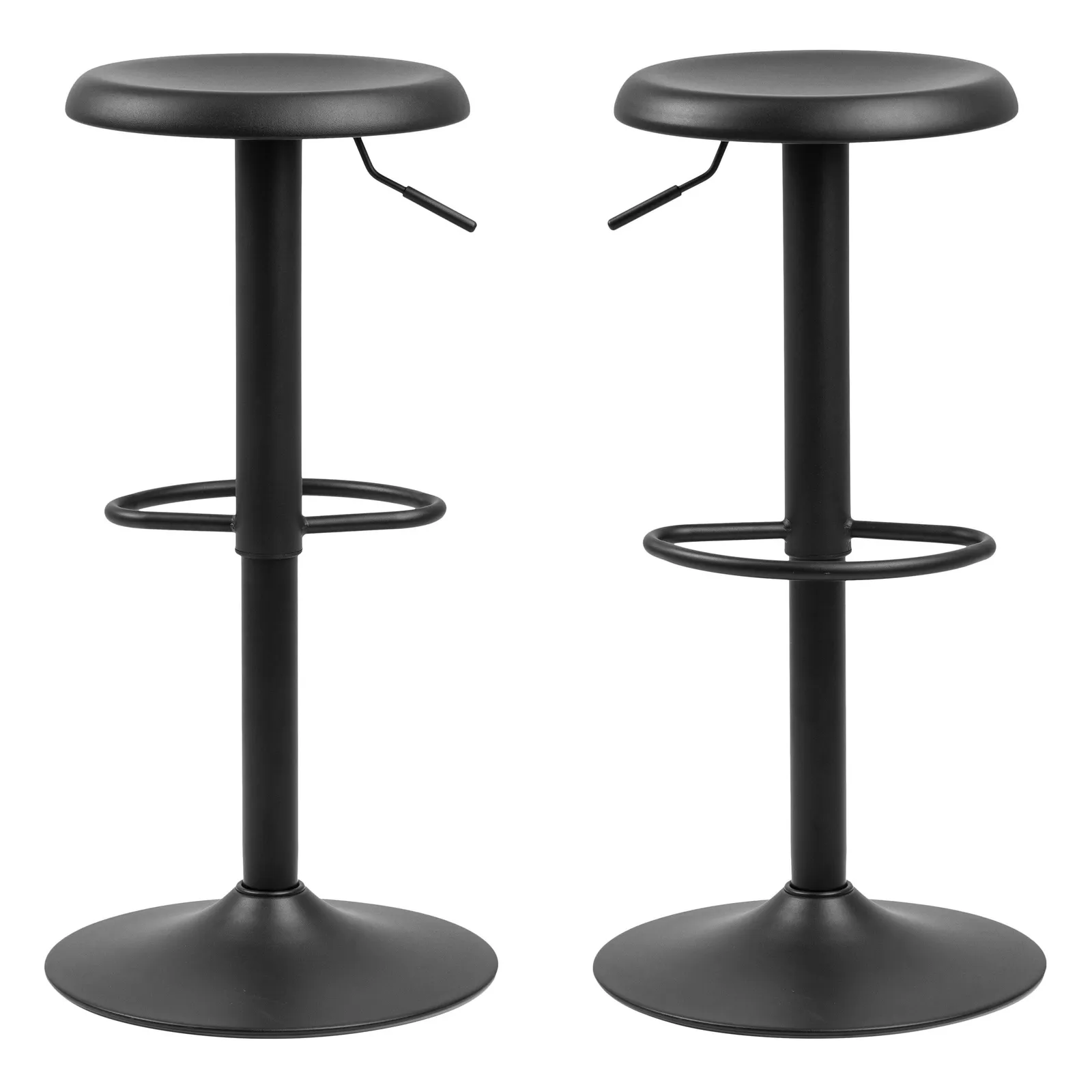 Furniture To Go Finch Black Bar Stool without Back Set of 2 2