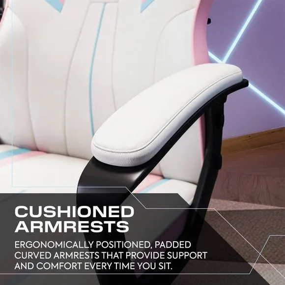 X Rocker Tempest Bubblegum Office Gaming Chair 5