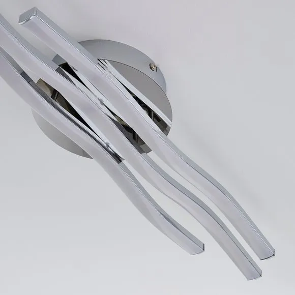 Ripple Integrated LED Bathroom Flush Ceiling Light 3