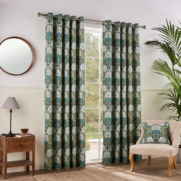 Loretta Floral Eyelet Curtains 2