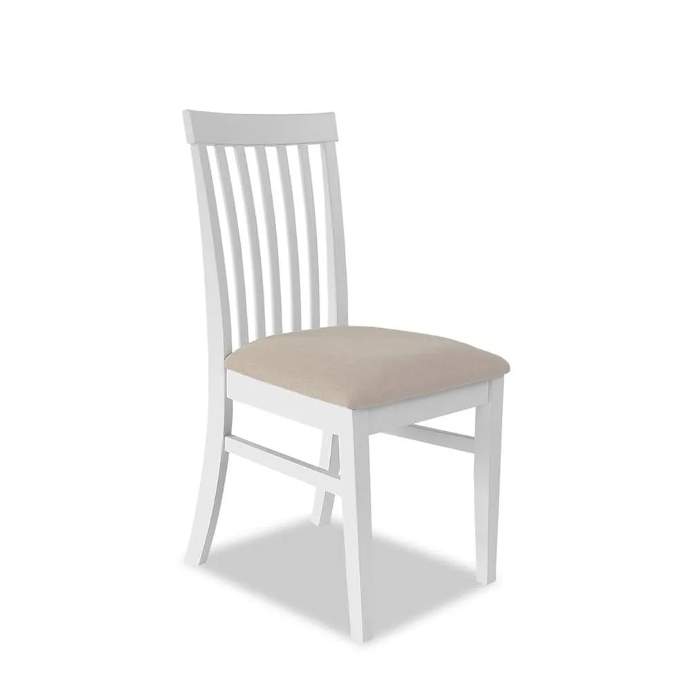 Statement Furniture Florence Highback Upholstered Chairs Set of 4 in White 3