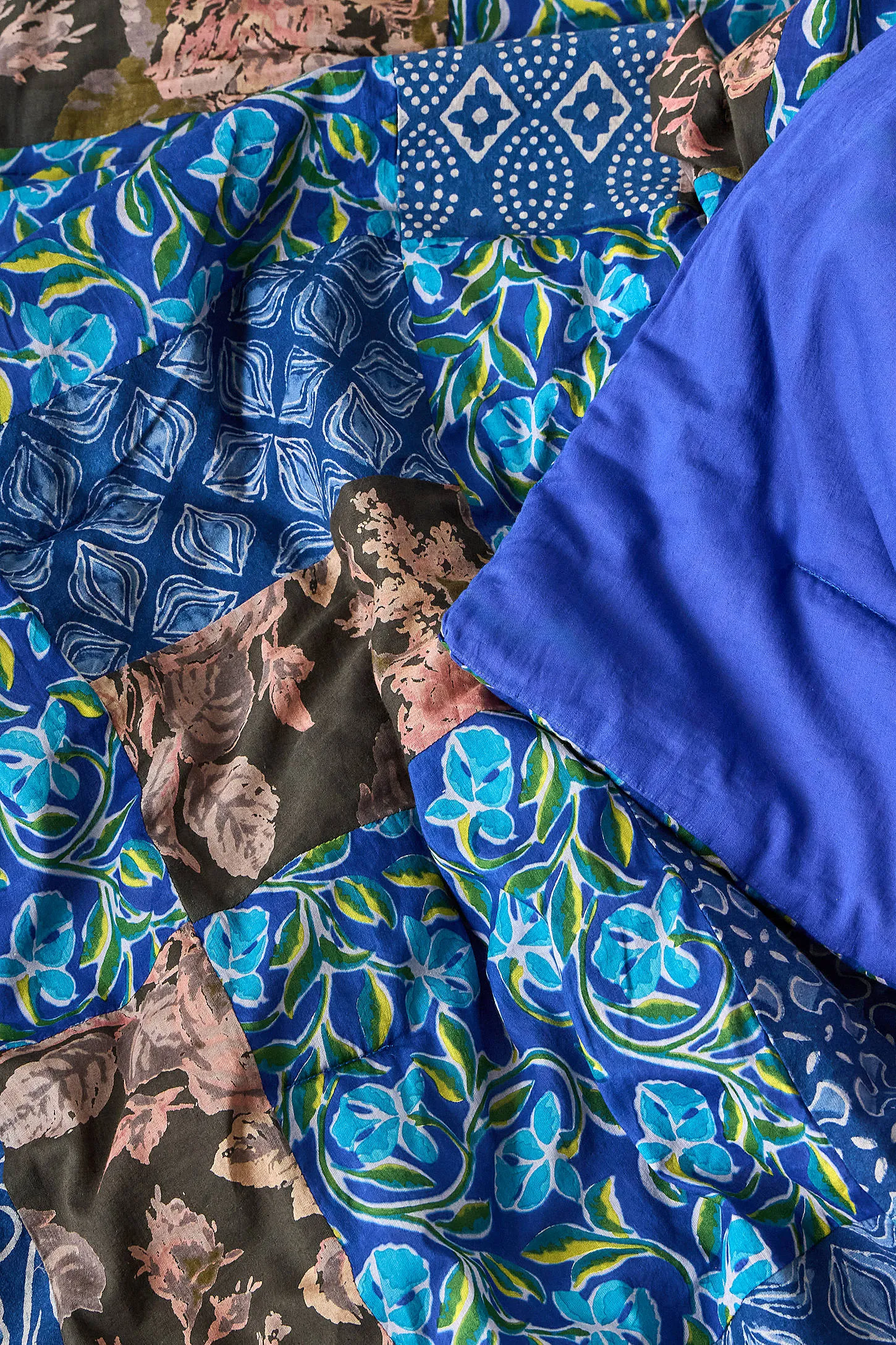 One-Of-A-Kind Quilted Patchwork Quilted Throw ALL 2