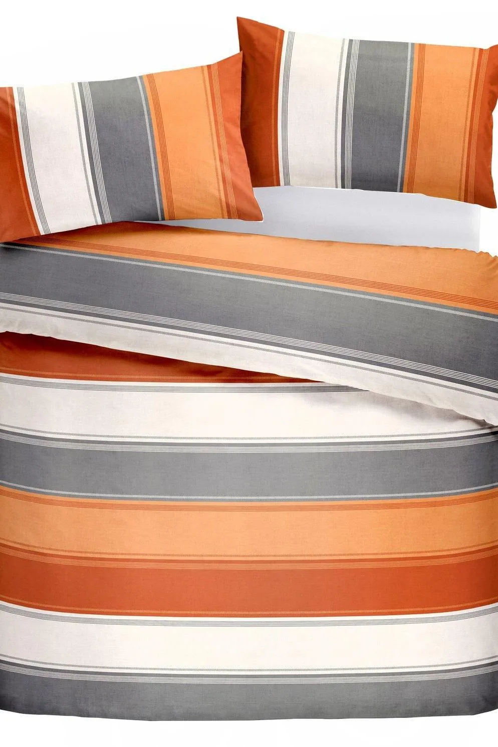 Fusion 'Betley' Classic Wide Stripe Duvet Cover Set in Light Brown 3