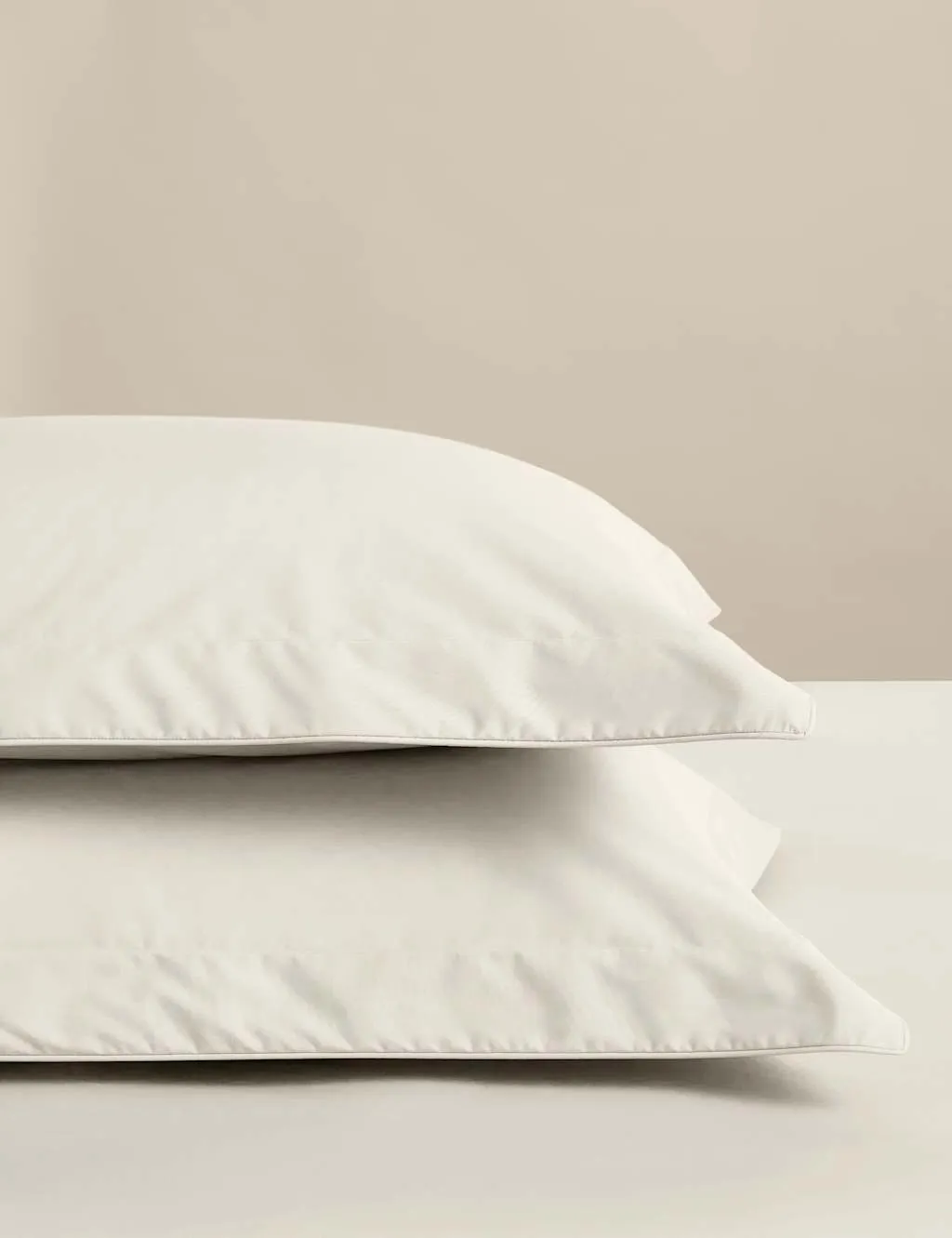 M&S 2 Pack Egyptian Cotton Oxford Pillowcases Cream