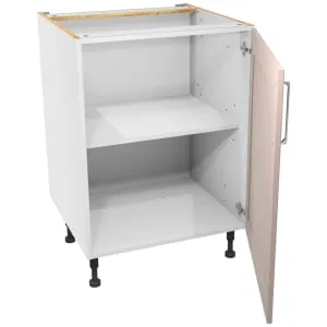 Wickes Ohio Dusky Pink Shaker Base Unit - 600mm 2