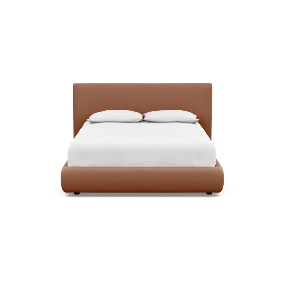 Heal's Alba Bed Double Siena Cotton Clay