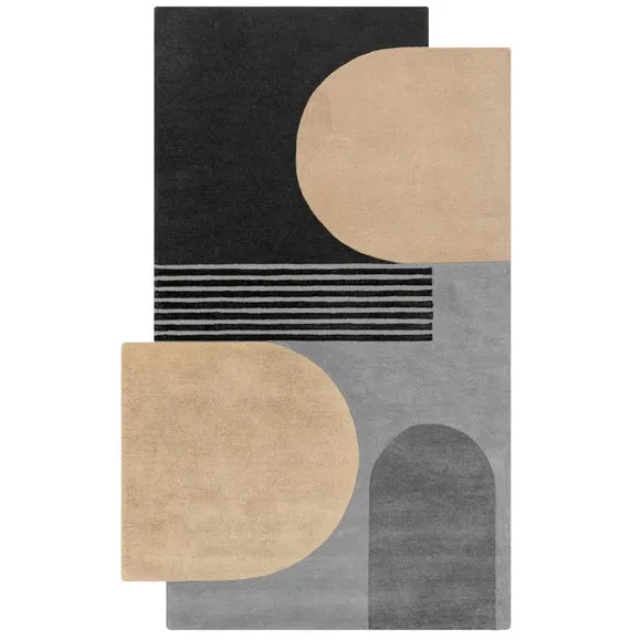 Lozenge Abstract Shaped Wool Rug 5