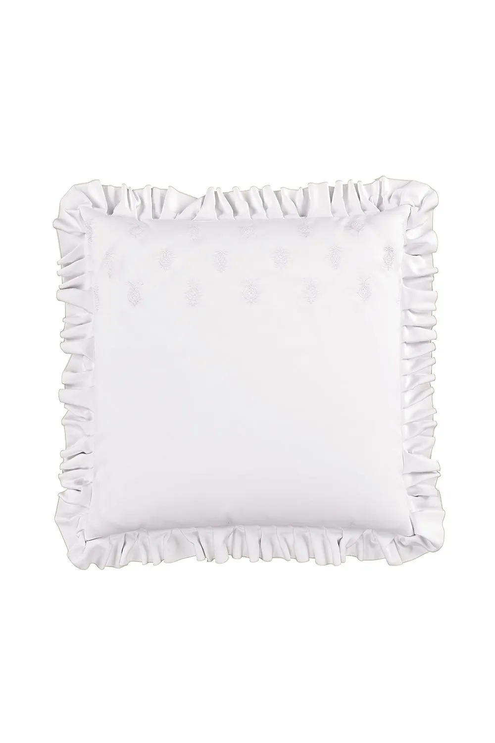 Sanderson 'Pinery' Cotton Square Pillowcase Pair in White