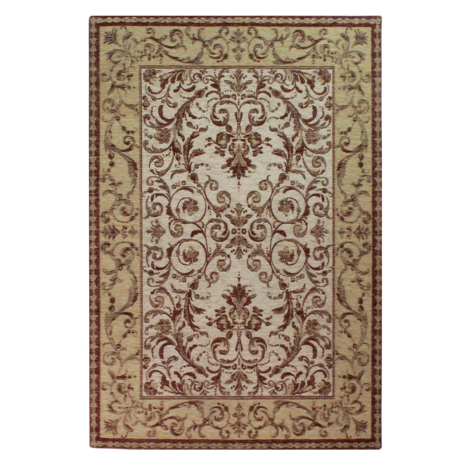 Dorma Regency Chenille Rug Red