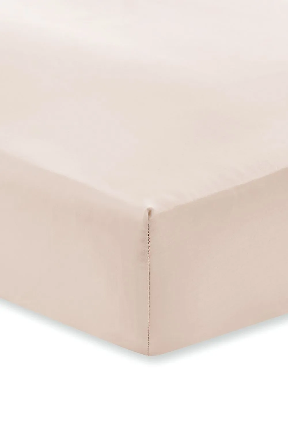 Bianca 400 Thread Count Cotton Sateen 36cm Depth Sheet in Natural 2