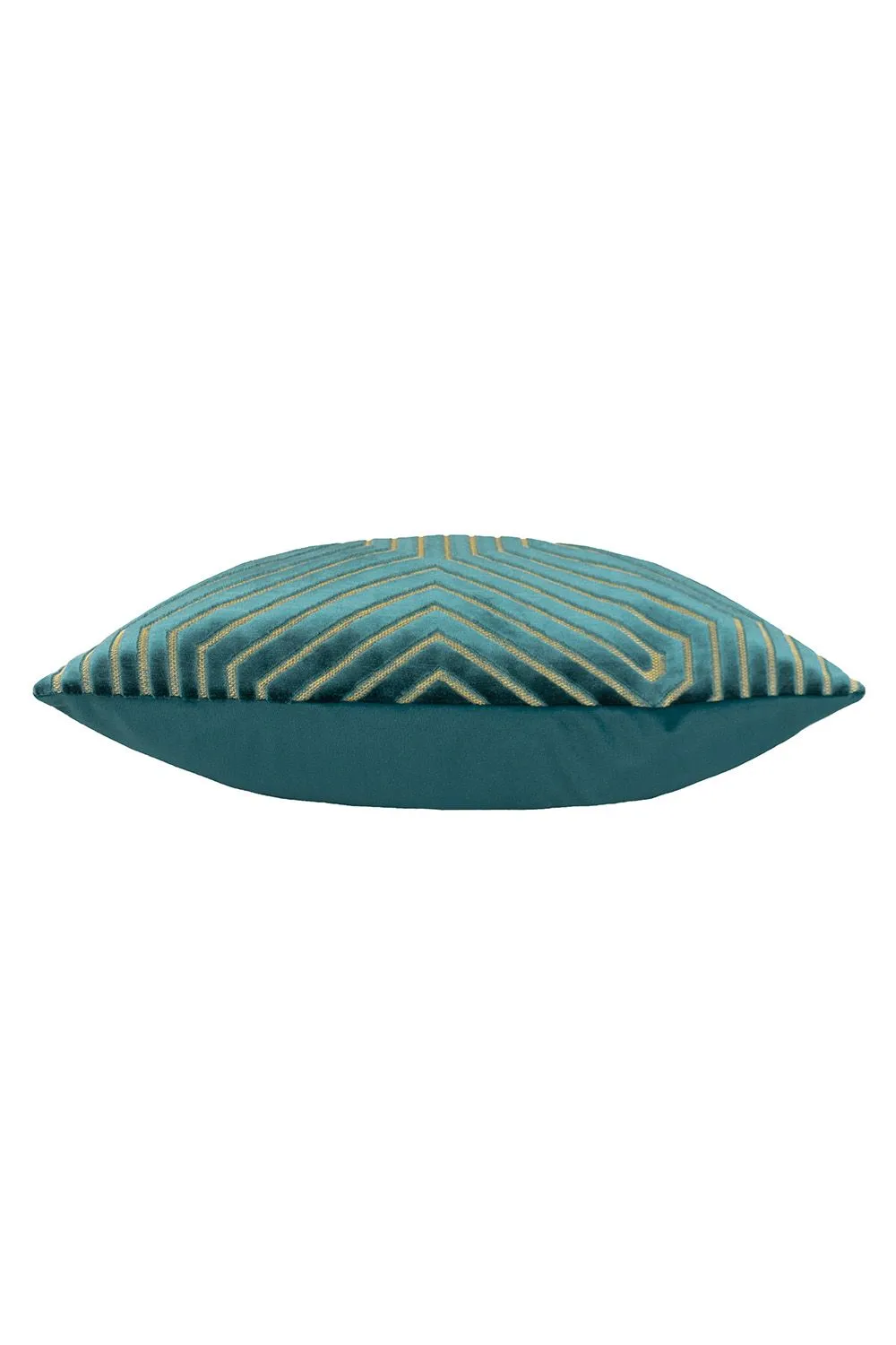 Paoletti Evoke Cut Velvet Cushion in Teal 3