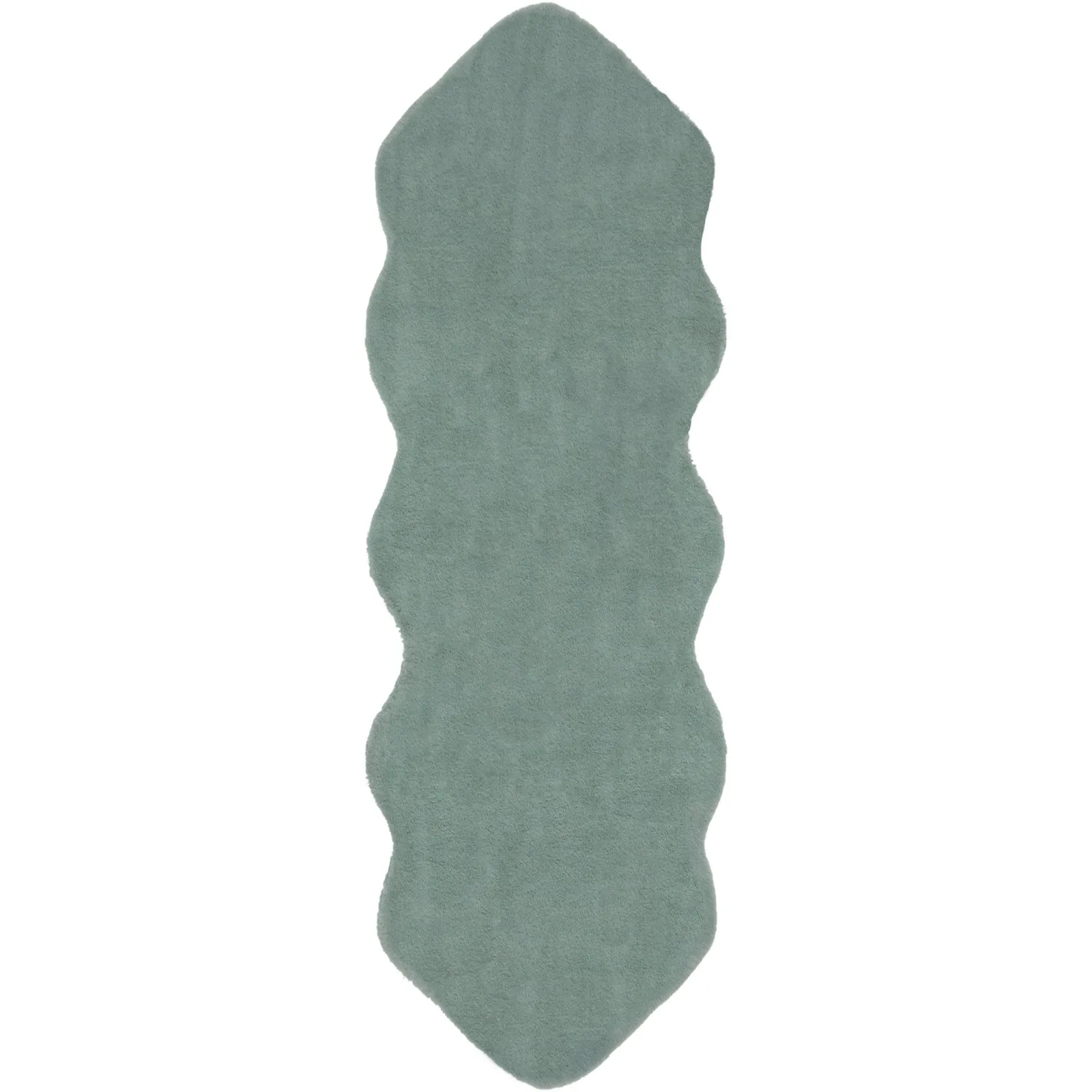 Supersoft Double Pelt Faux Fur Rug Green