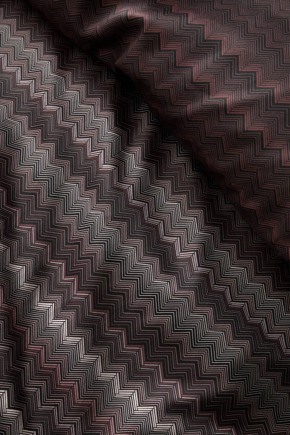 Appletree 'Chevron Stripe' 100% Cotton Sateen Duvet Cover Set in Chocolate 3