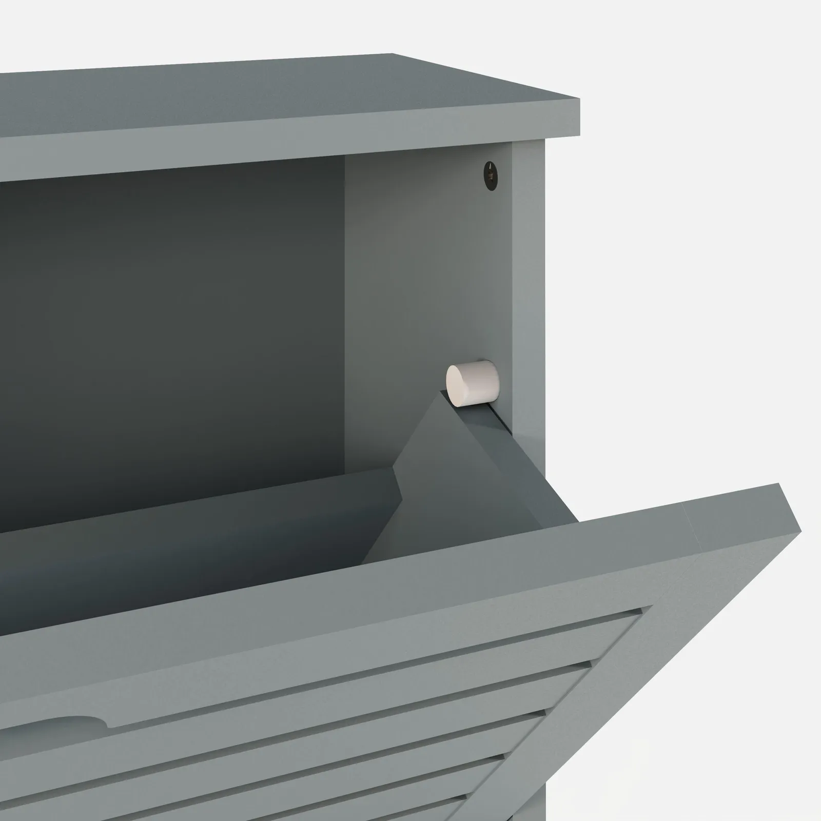 GFW Bergen Three Tier Shoe Cabinet in Grey 6