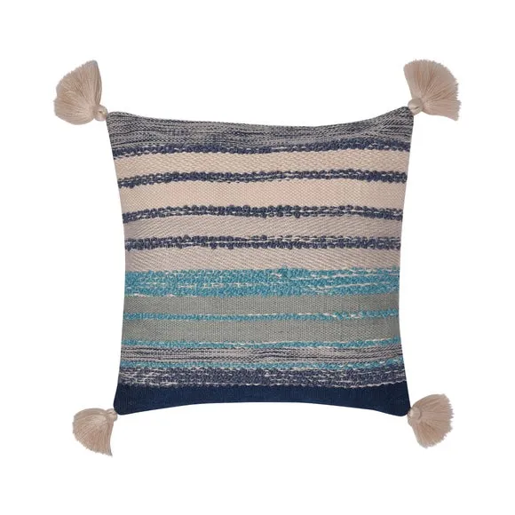Grayson Outdoor Striped Square Filled Cushion 3