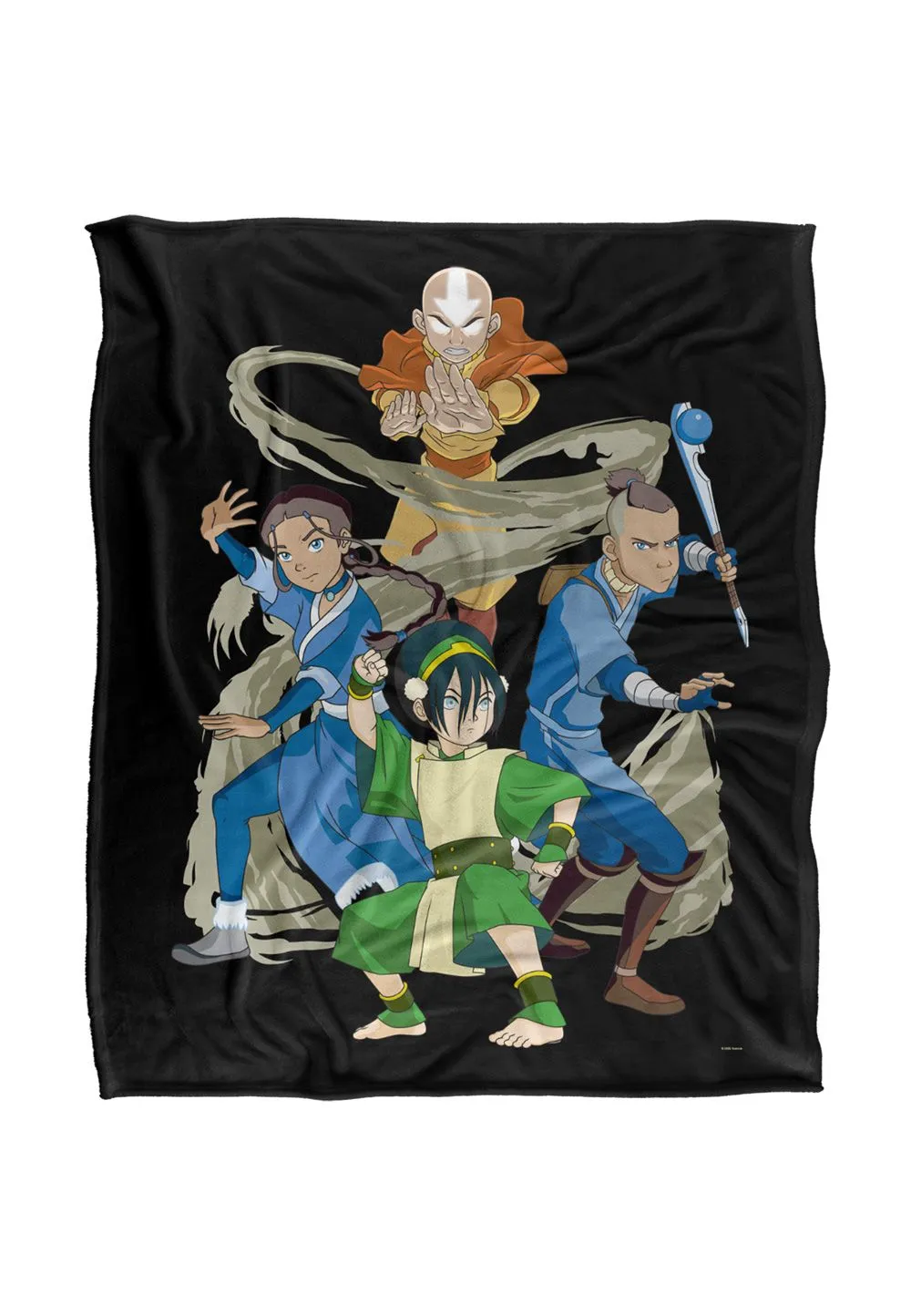 Avatar: The Last Airbender Avatar The Last Airbender Team Elements Silky Touch Super Soft Throw Blanket 152 X 127 cm in White
