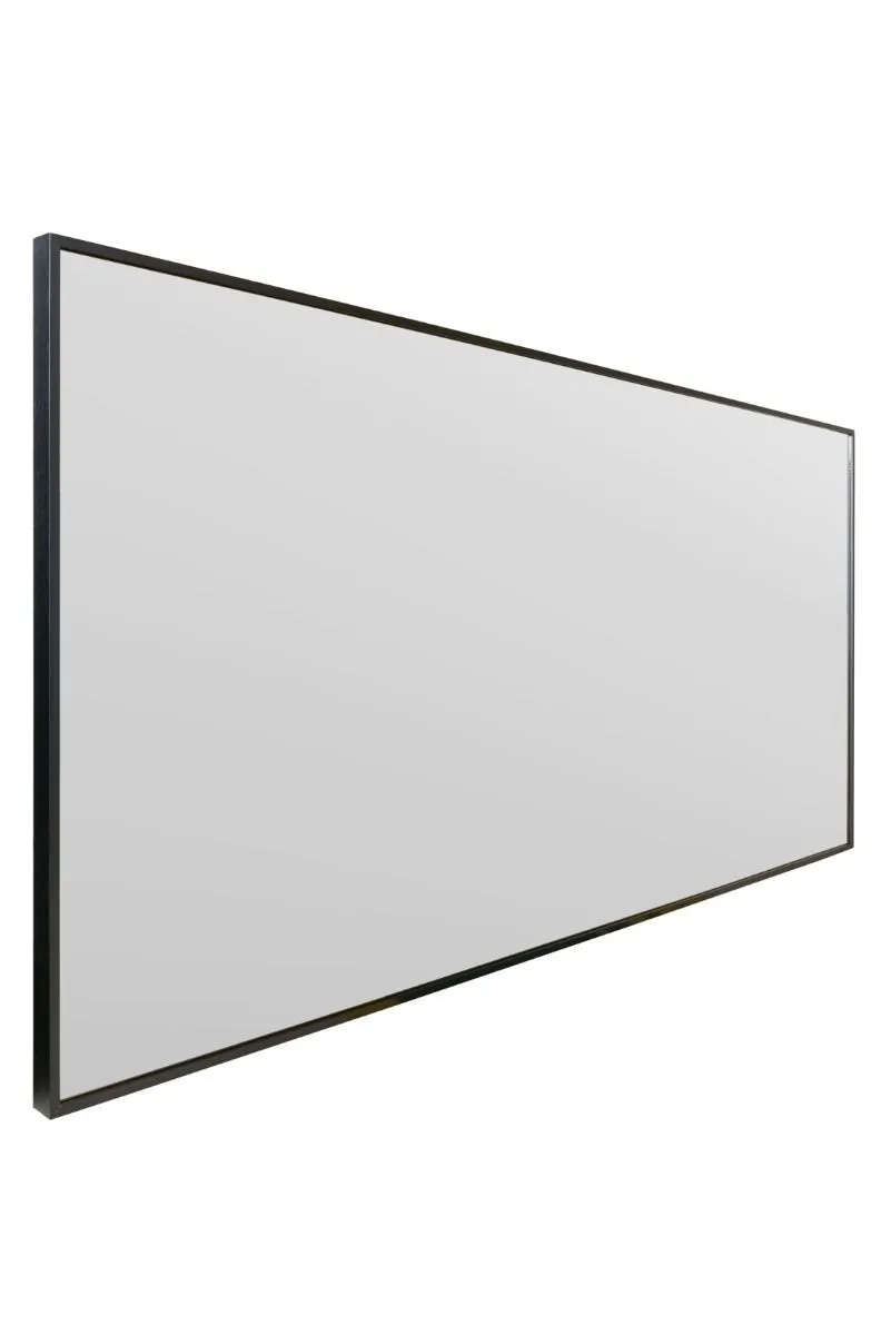 MirrorOutlet Full length Black Aluminium Edged Wall Leaner Mirror 68" X 33" (174CM X 85CM) 5