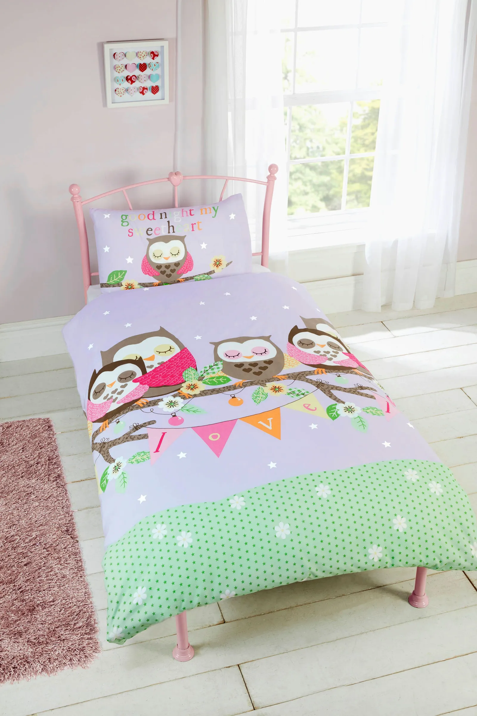 Rapport Home Goodnight Sweetheart Duvet Cover Set with Pillowcase
