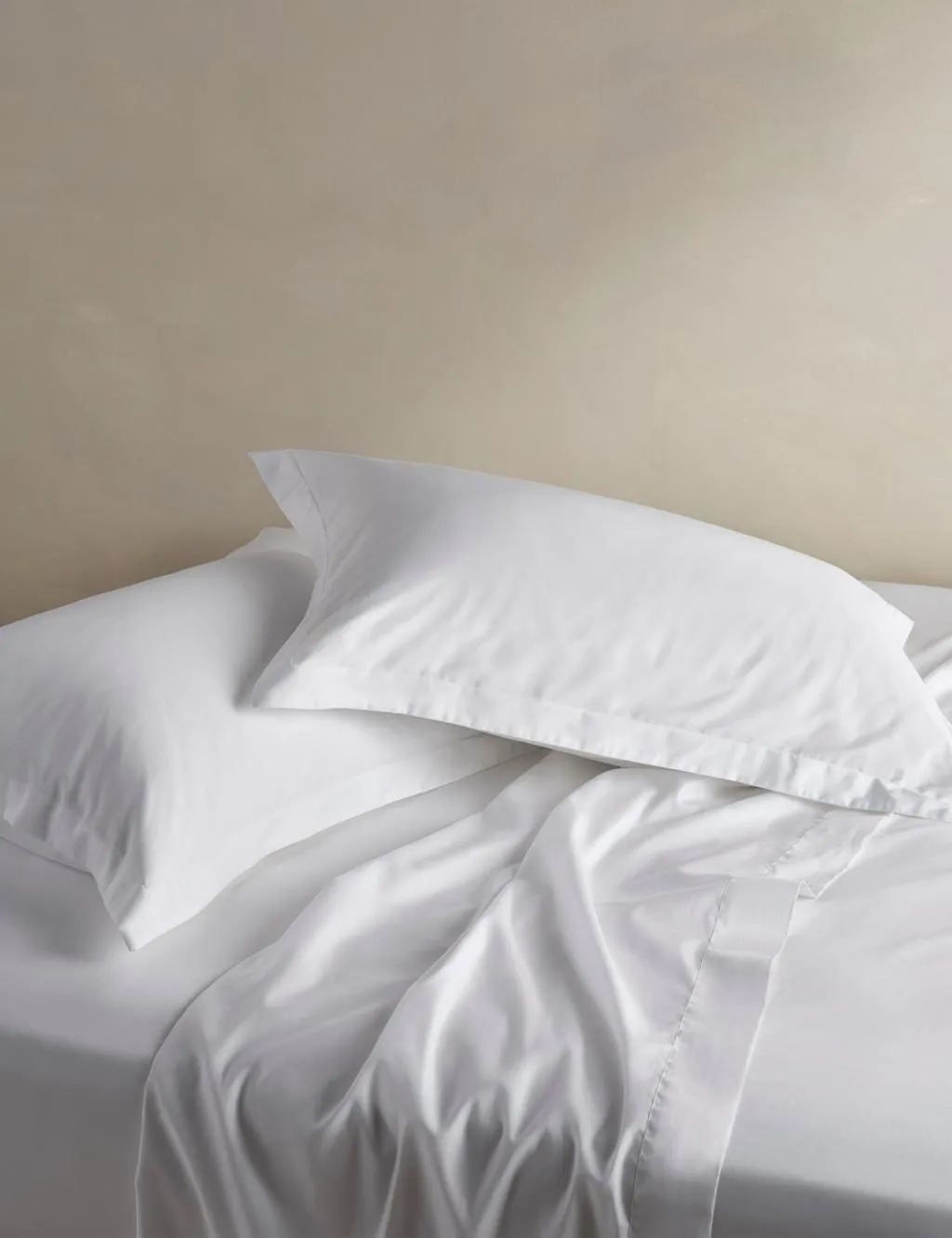 Bedfolk Pure Cotton 300 Thread Count Flat Sheet White