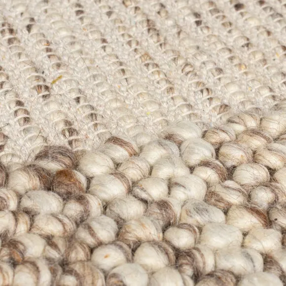 Pebble Wool Border Rug 2