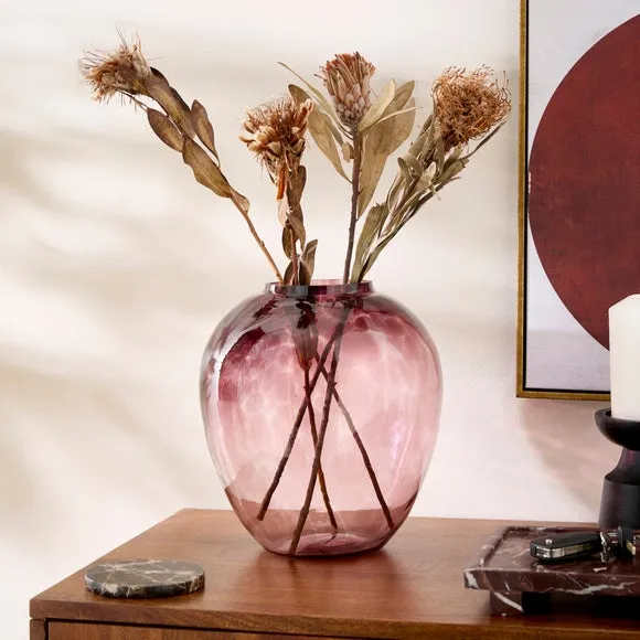 Brown Confetti Glass Vase