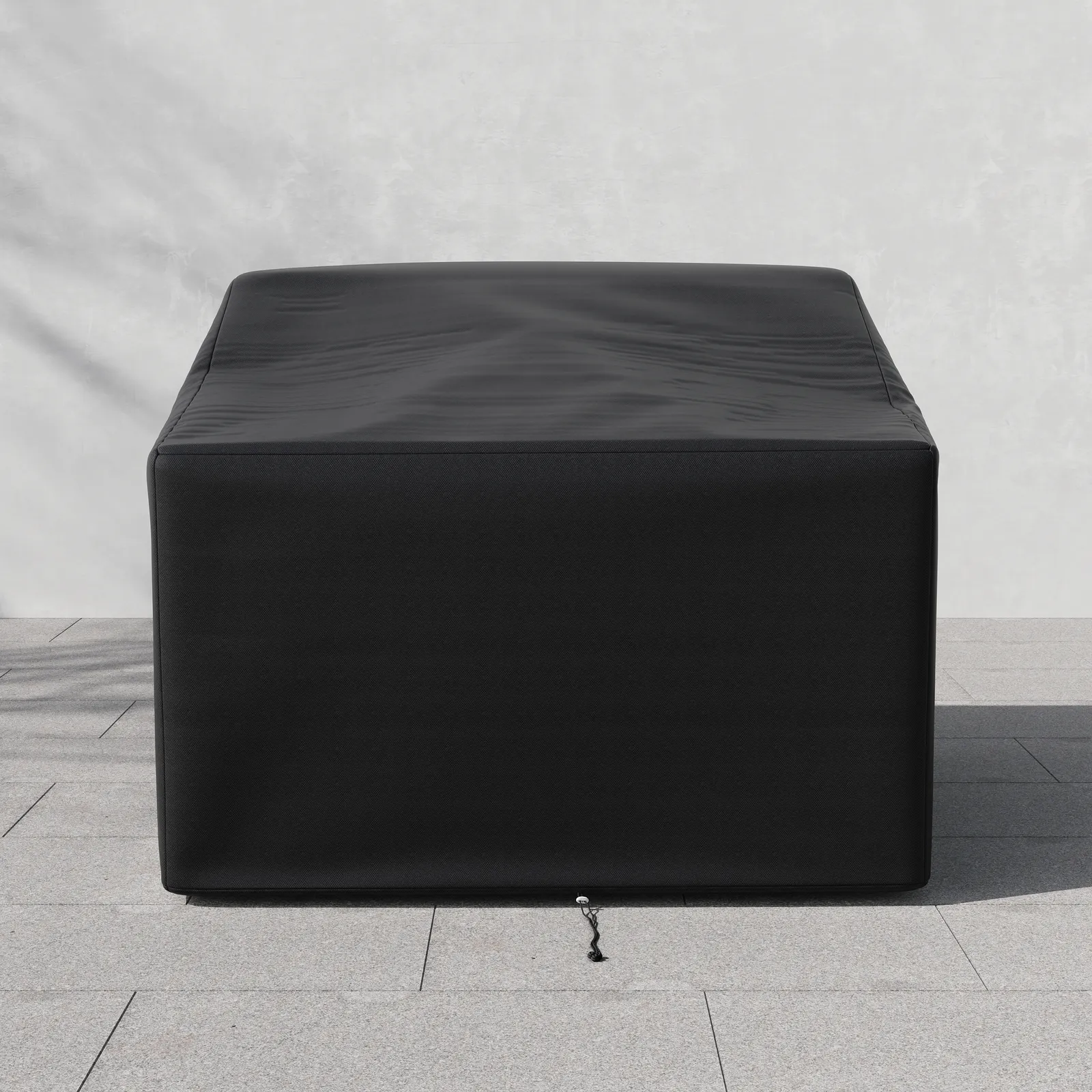 Waterproof 600D Patio Chair Cover Canvas Outdoor Furniture Cover in Black