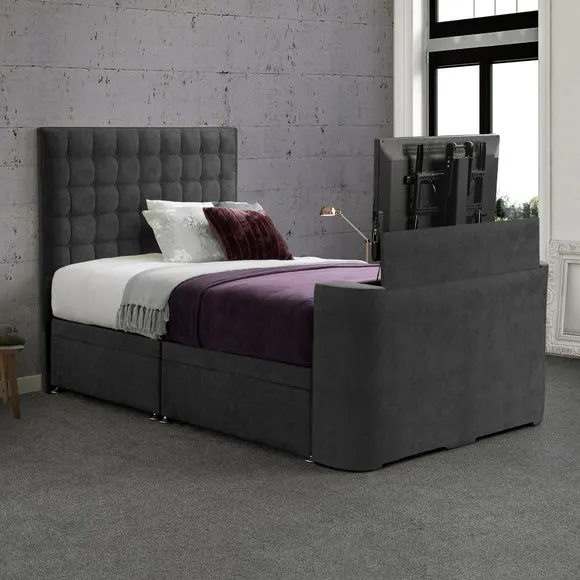 Sweet Dreams Gaia Geometric Side Lift Ottoman TV Bed