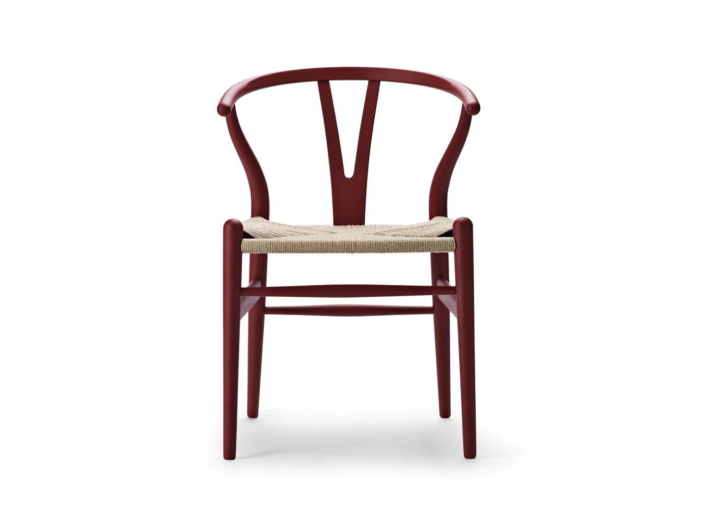 Carl Hansen & Son CH24 Wishbone Chair Soft Red Brown