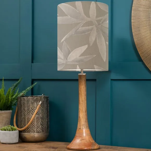Kinross Table Lamp with Silverwood Shade