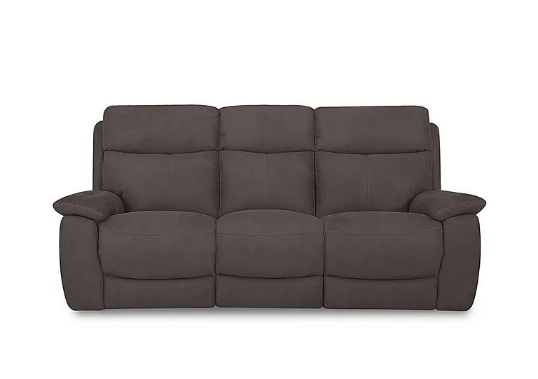 Echo Fabric 3 Seater Power Recliner Sofa - Dark Grey
