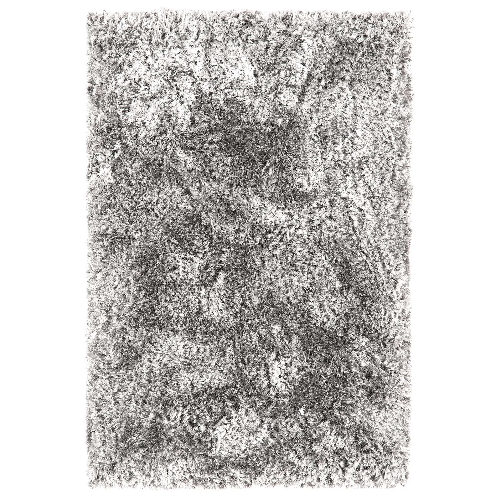 Plush Silver 140X200Cm Rug, Square Polyester | Barker & Stonehouse