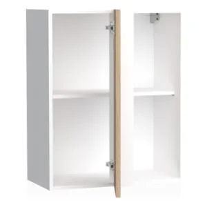 Wickes Orlando Scandi Oak Slab Corner Wall Unit - 600mm 2