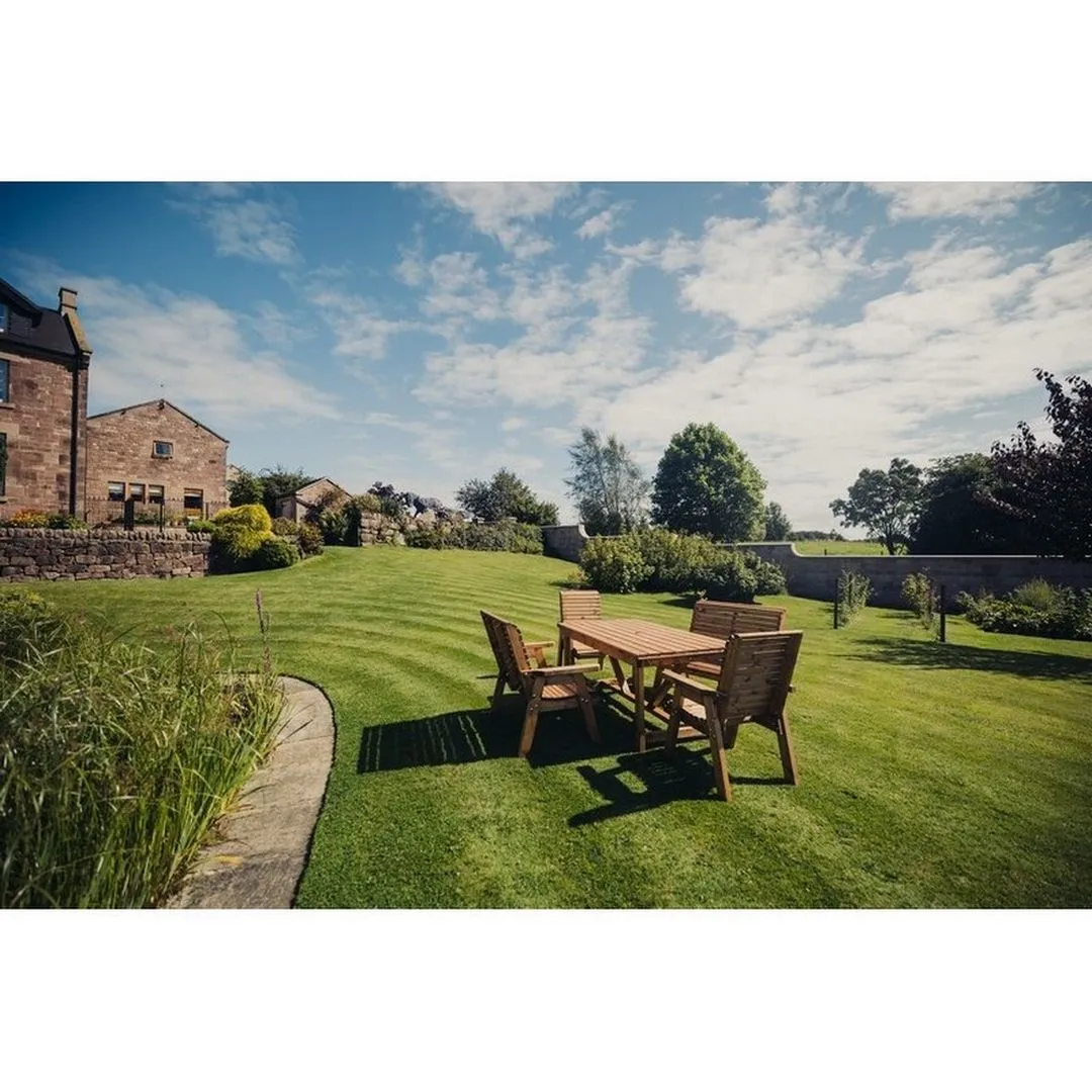 Churnet Valley Garden Furniture Ltd Valley 6 Seater Set 2XC 2XB - Timber - Minimal Assembly Required in Brown 3