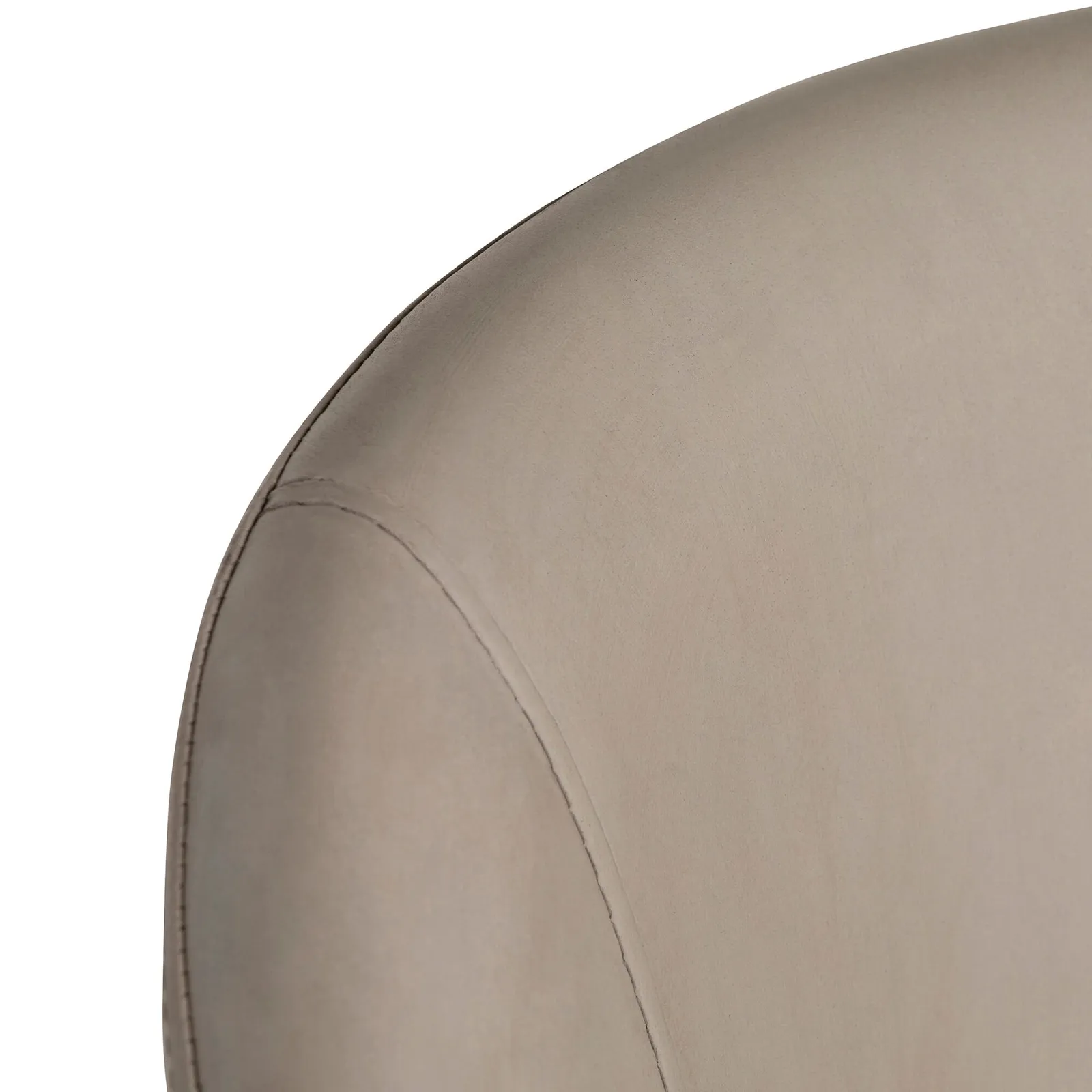 Pure Furniture Beck Swivel Dining Chair With Curved Metal Legs, Grey Leather | Barker & Stonehouse 4
