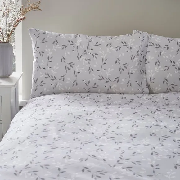 Moonlight Floral 144 Thread Count Reversible Duvet Cover & Pillowcase Set 4