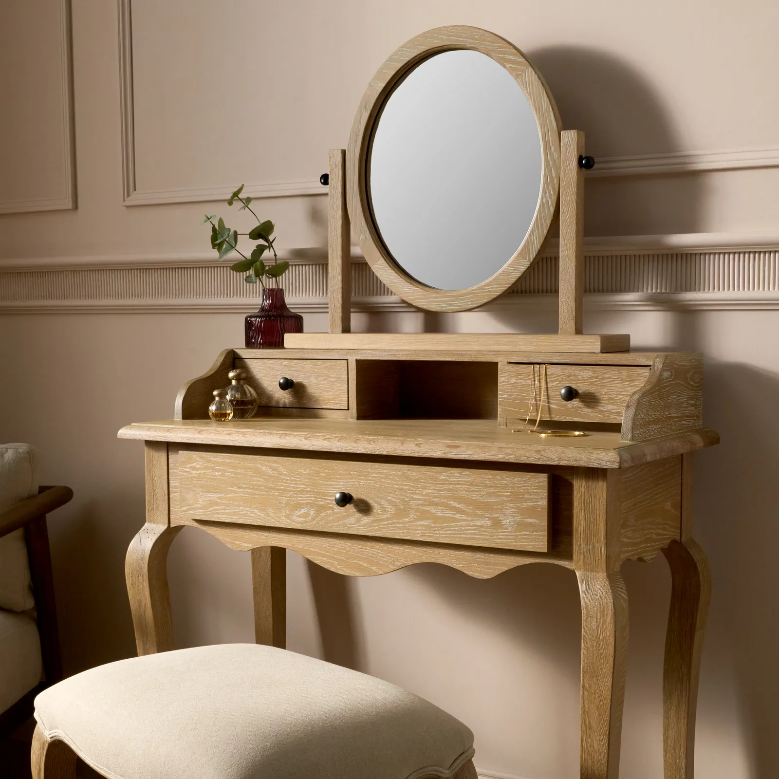 Sienna Beau Mirror, Weathered Oak