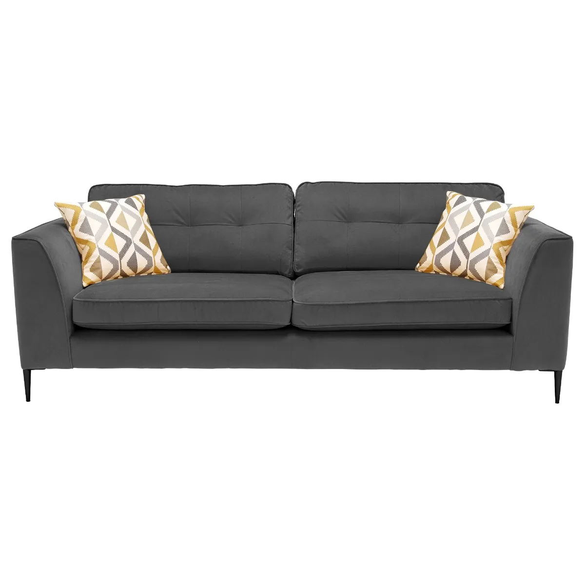 Conza Extra Large Sofa, Plush Charcoal