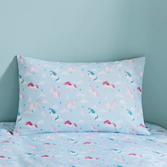 Unicorn Meadow Polycotton Duvet Cover & Pillowcase Set 4
