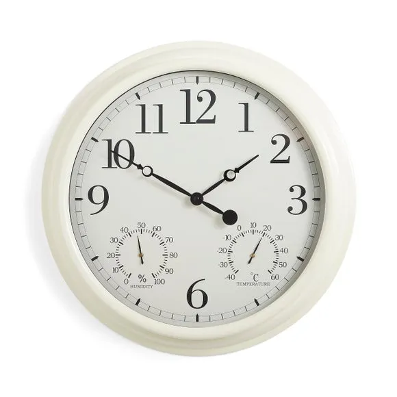 Barometer Indoor Outdoor Wall Clock 5