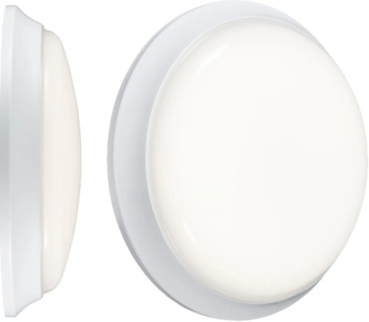 Netlighting Knightsbridge 230V IP54 14W IP54 LED Bulkhead with Emergency 4000K BL12ALEDEM in White