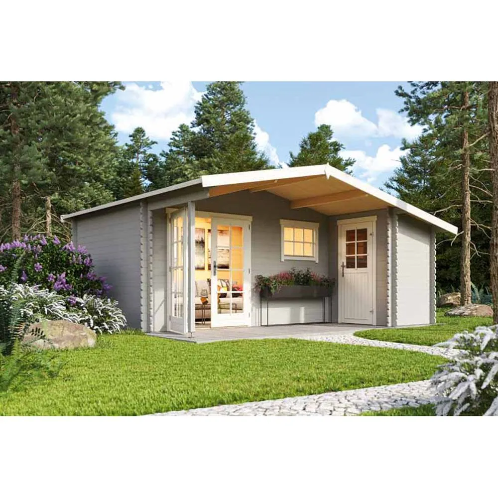 Lasita Maja Ltd Little Rock-Log Cabin, Home Office - L558.7xW480xH245.1 cm in Brown 3