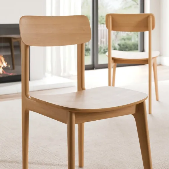 Malin Dining Chair, Oak 2