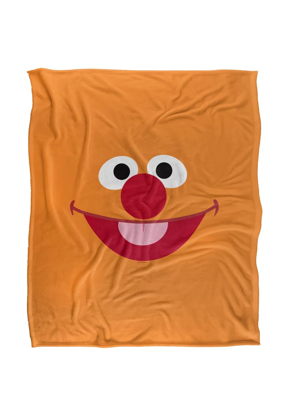 Sesame Street Ernie Face Silky Touch Super Soft Throw Blanket 152 X 127 cm in White