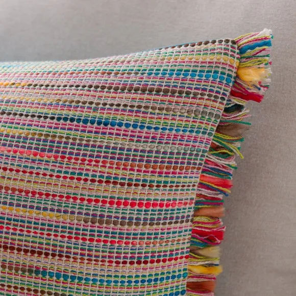 Ava Fringe Cotton Rectangle Cushion 6