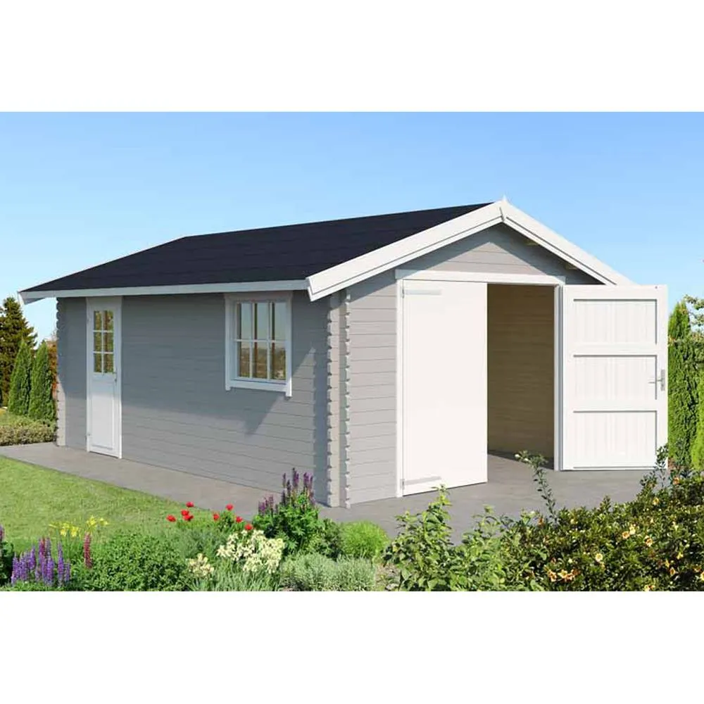 Lasita Maja Ltd Yarik 540-Log Cabin, Garden Room, Home Office - L473.7xW583xH273.6 cm in Light Tan 3