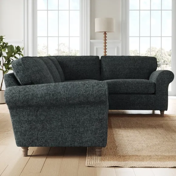Flori Chunky Chenille Corner Sofa 2