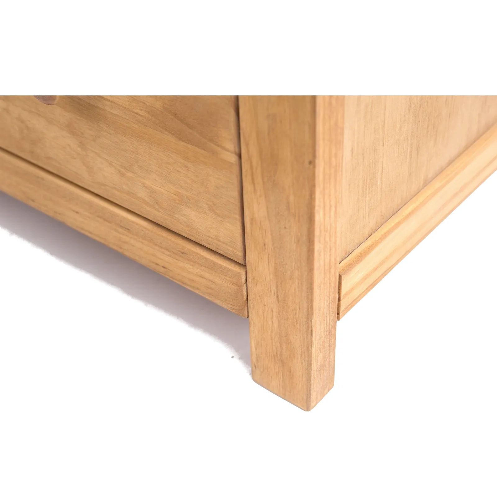Cabinet Bits Lugo 5 Drawer Chest of Drawers Bras Drop Handle in Light Brown 6