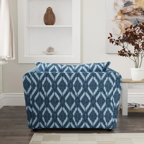 Blake Ikat Multi Weave Snuggle Chair 2